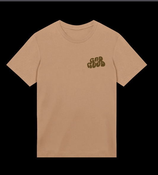 GOD is GOOD - Sand Graphic Tee