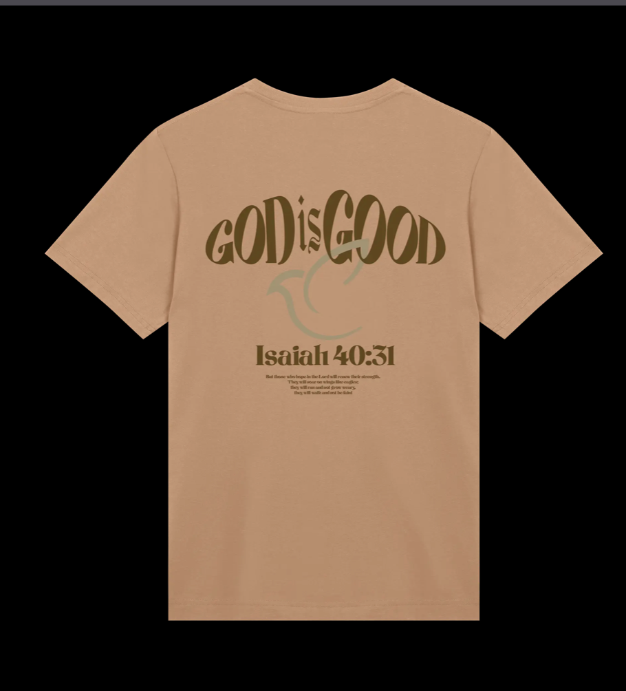 GOD is GOOD - Sand Graphic Tee